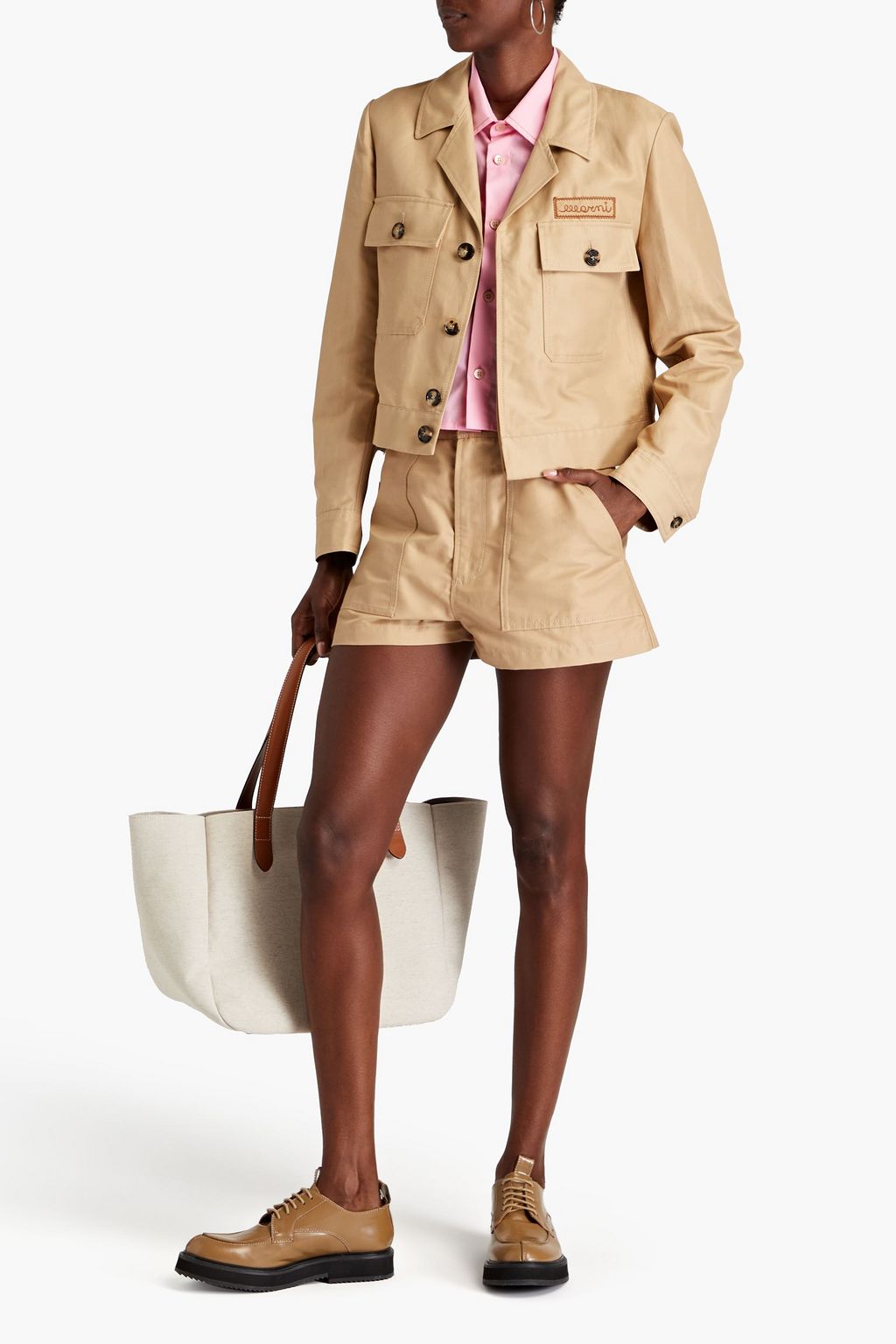 MARNI Embroidered twill jacket