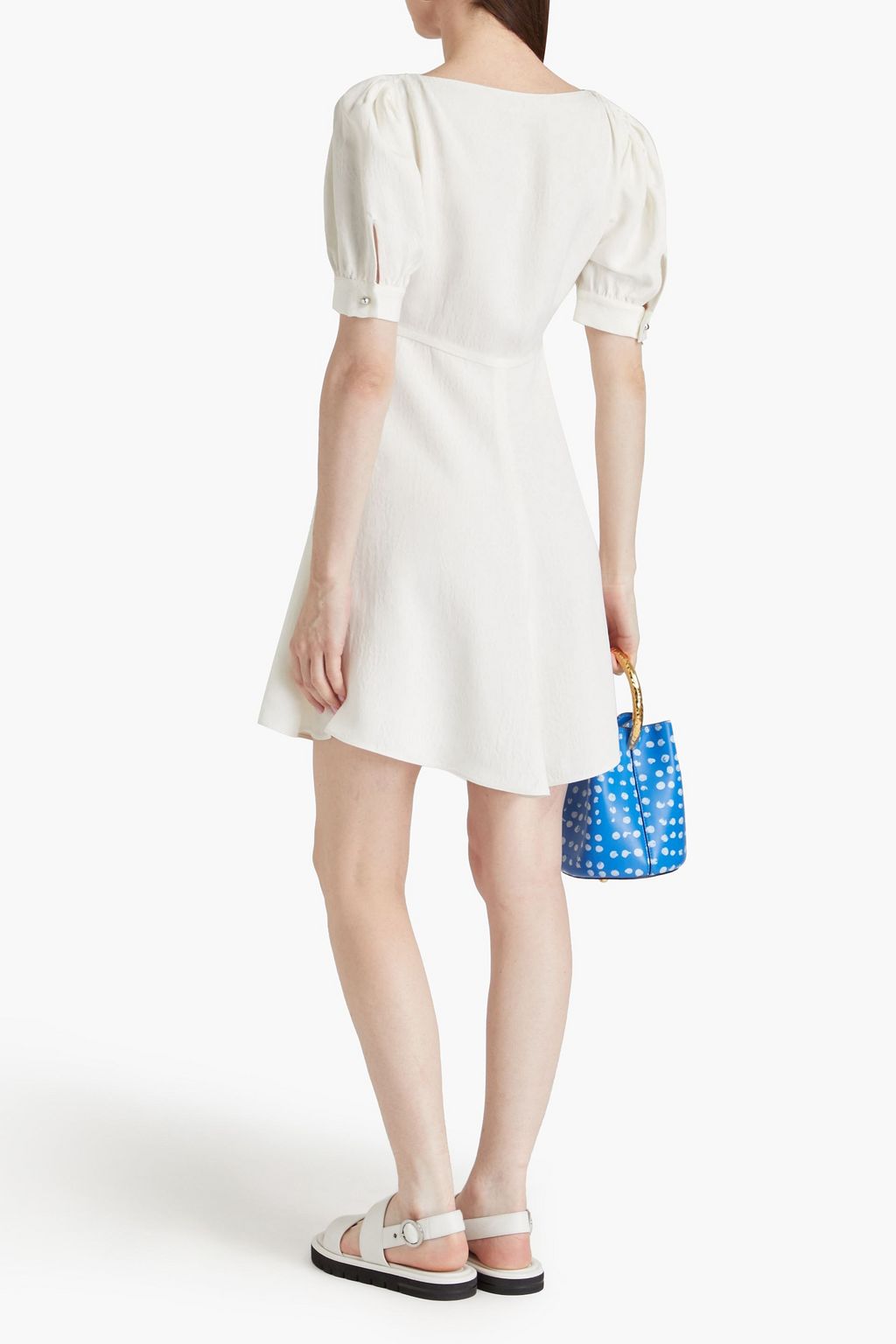 MARNI ジャカード ミニワンピース ギャザー入り