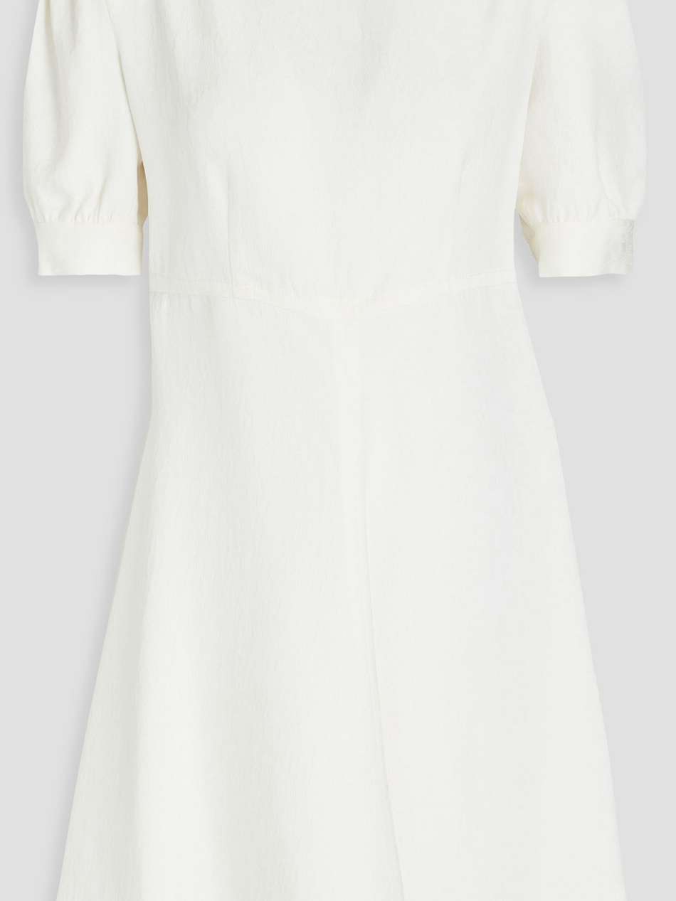 gathered jacquard mini dress