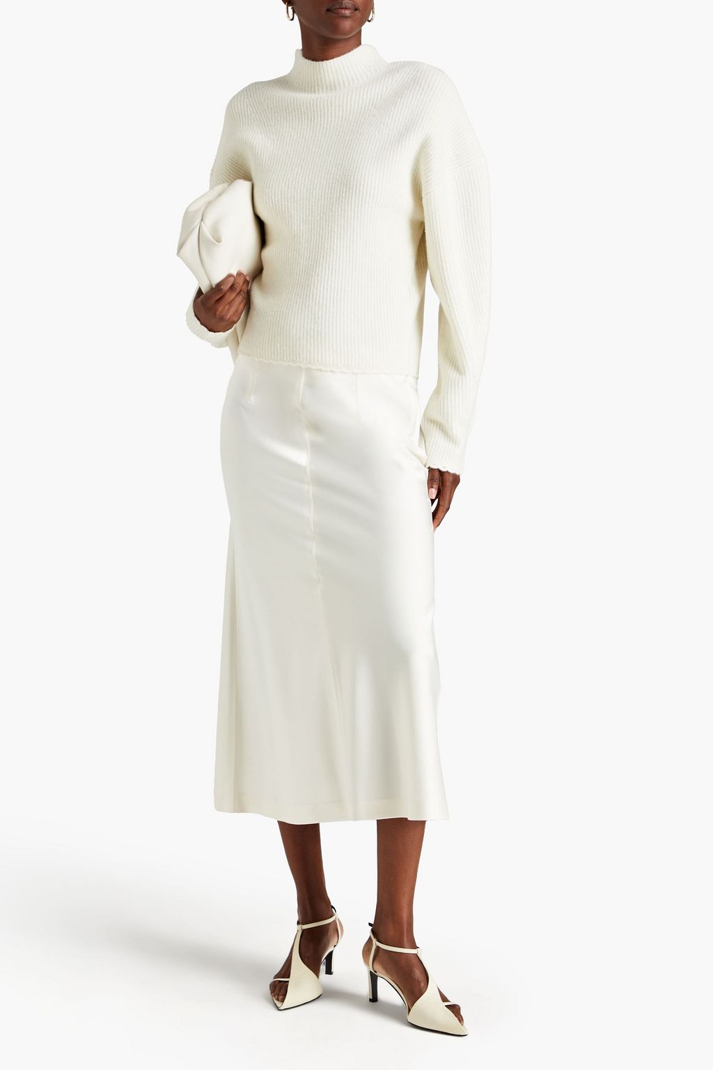 3.1 PHILLIP LIM Brushed ribbed-knit turtleneck sweater