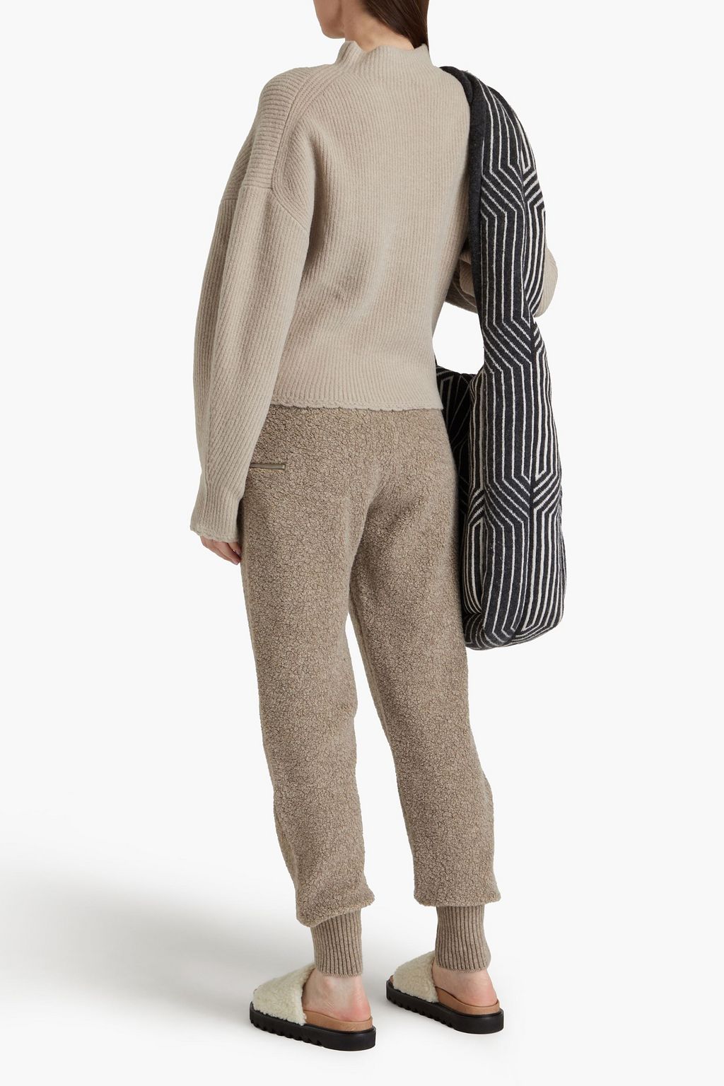 3.1 PHILLIP LIM Brushed ribbed-knit turtleneck sweater