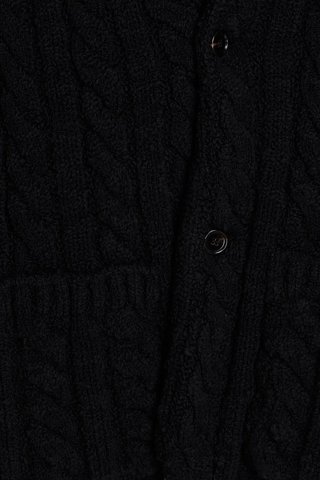 DOLCE&GABBANA Bouclé and cable-knit wool-blend cardigan