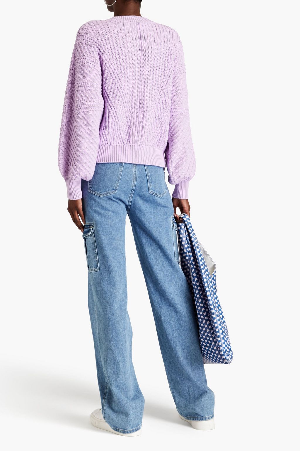 COTTON BY AUTUMN CASHMERE Ribbed cotton sweater