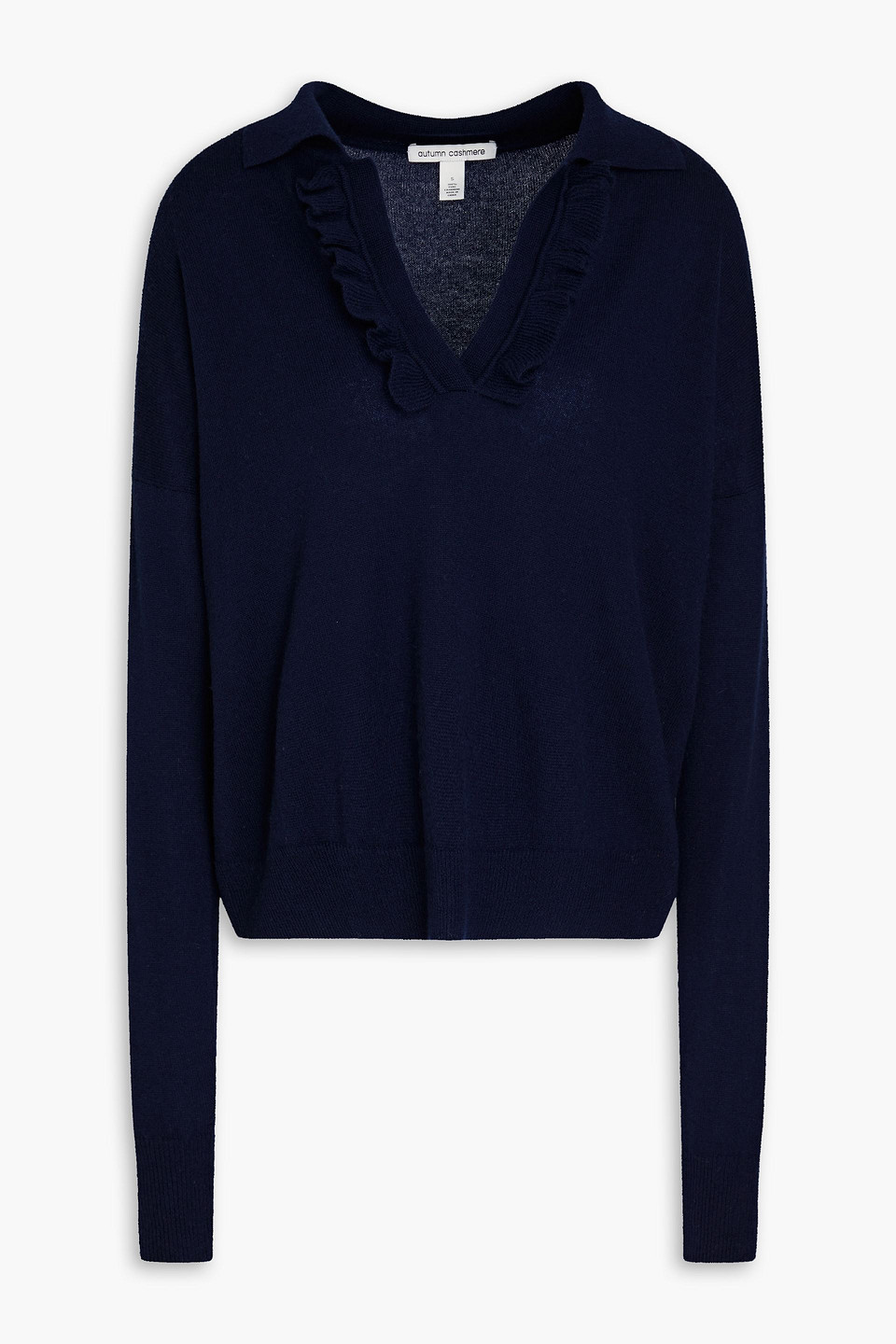 Autumn Cashmere Jonny Cashmere Jumper In Navy