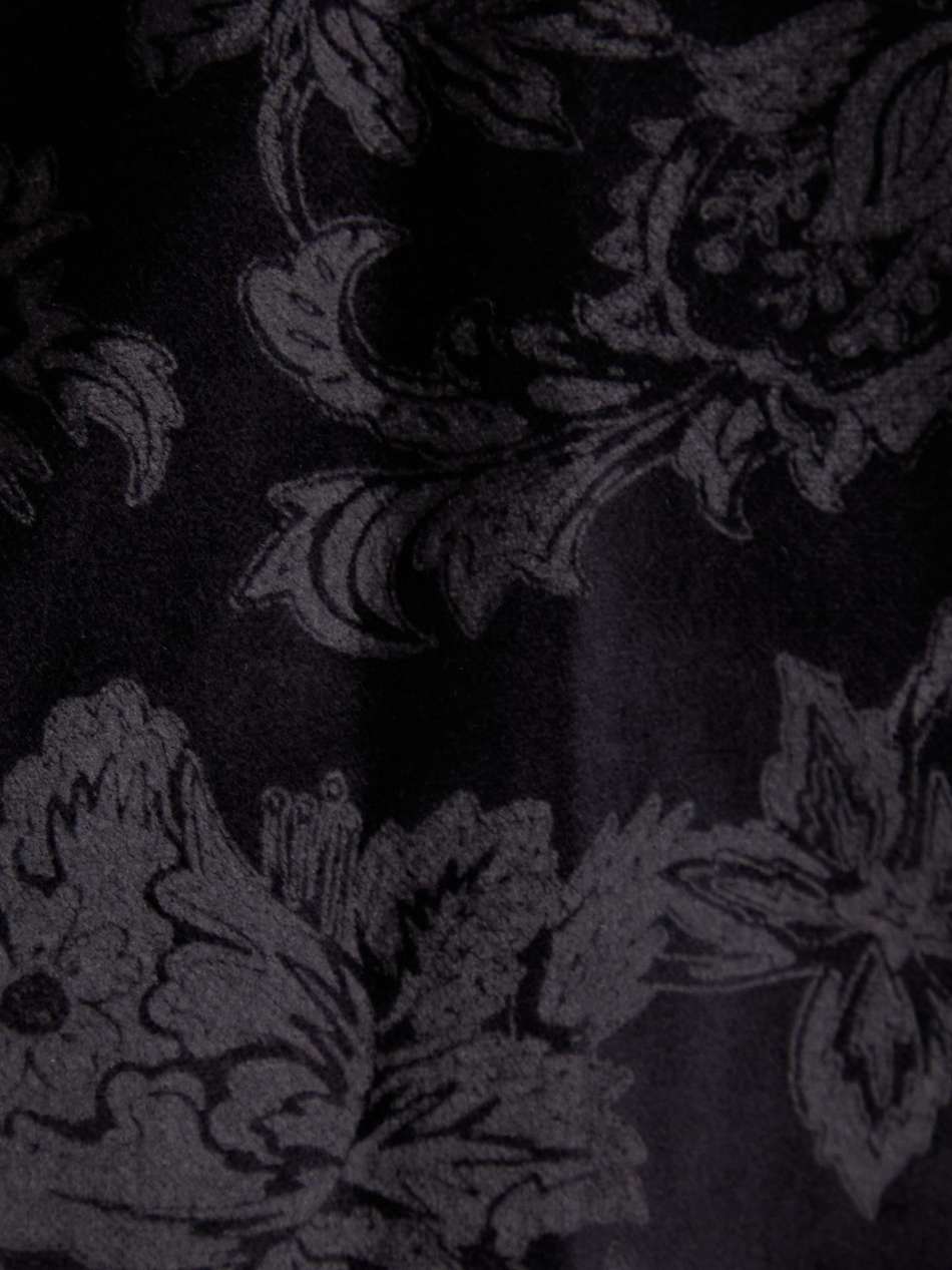 fara velvet-jacquard dress
