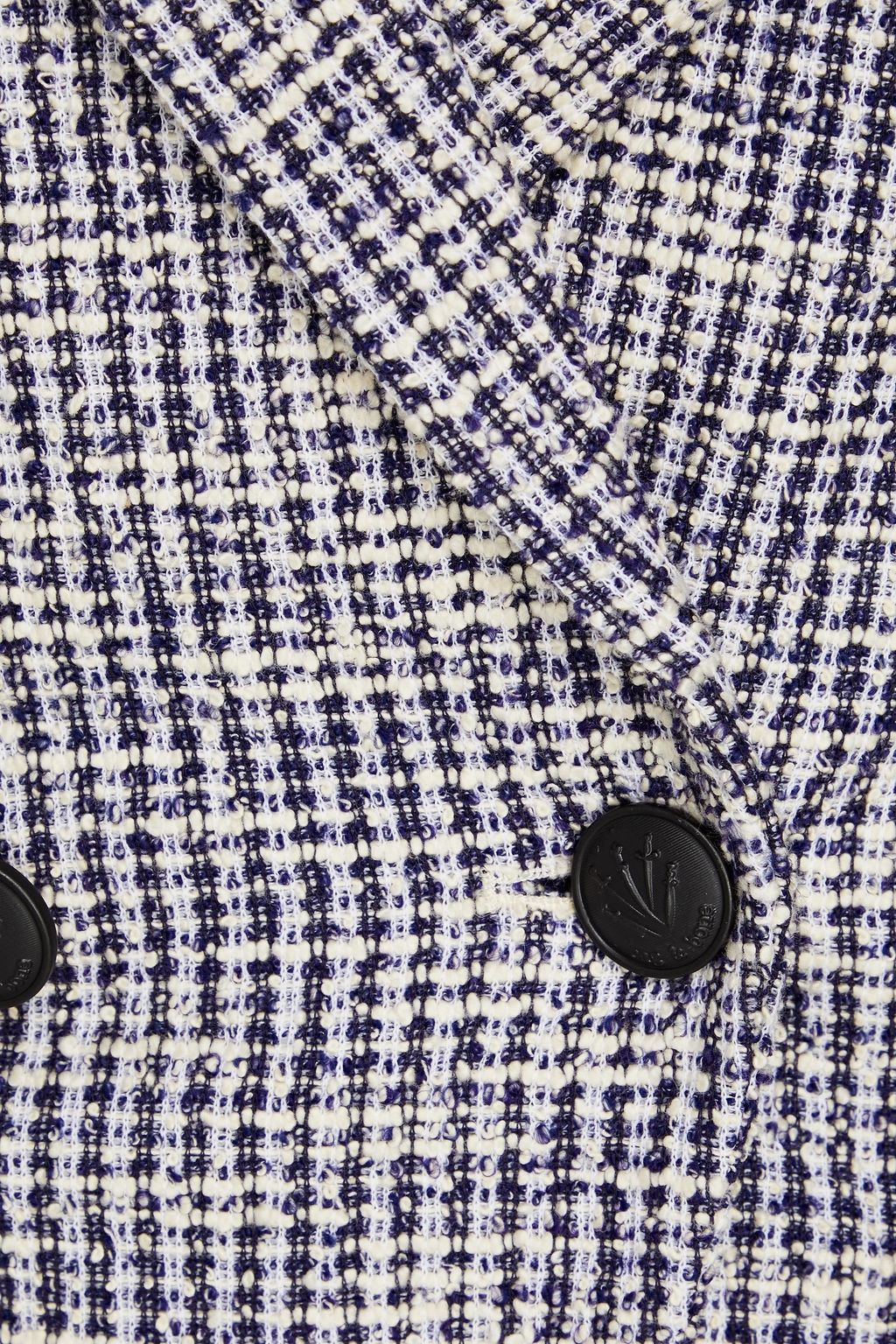 RAG & BONE بليزر 'بريستون' من التويد بصفين من الأزرار