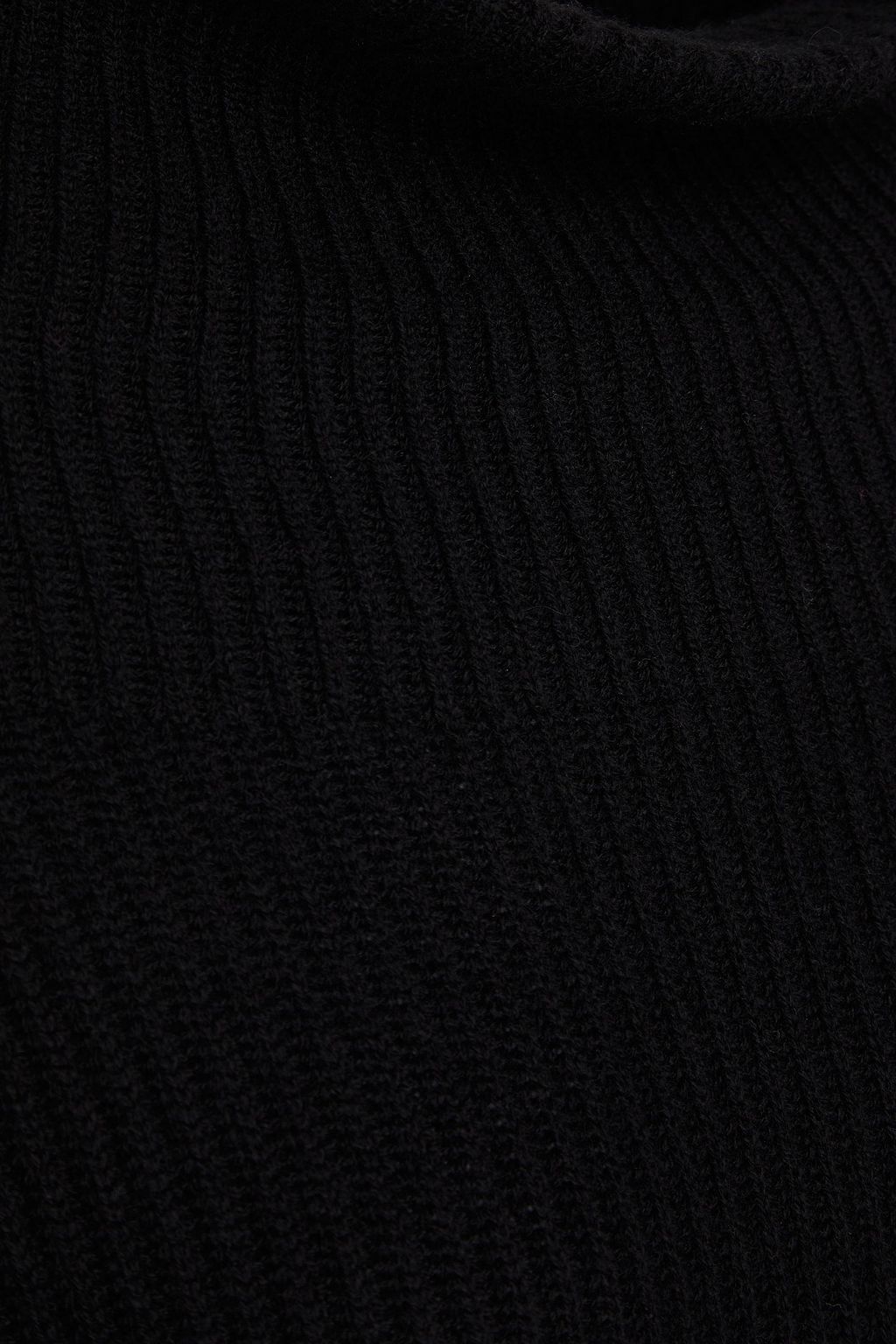 AUTUMN CASHMERE 오버사이즈 리브 캐시미어 터틀넥 스웨터
