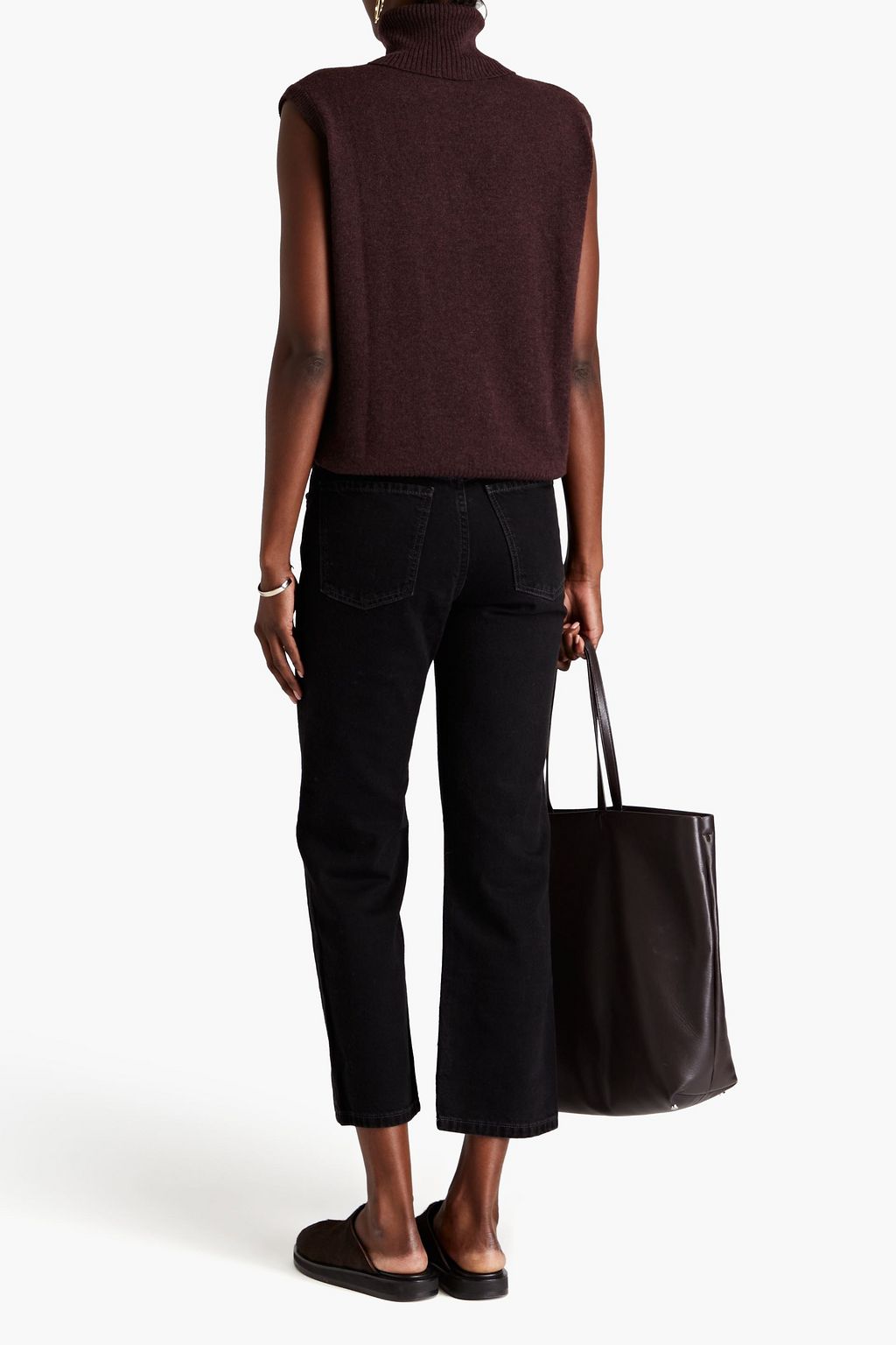 AUTUMN CASHMERE Cashmere turtleneck vest