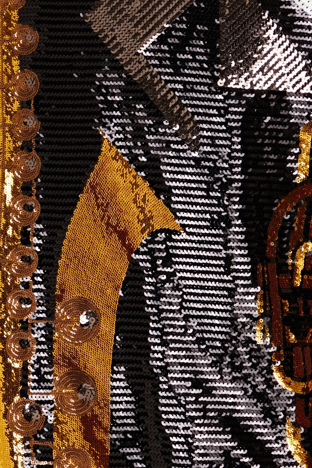 DOLCE&GABBANA Pullover aus einer Seidenmischung mit Pailletten