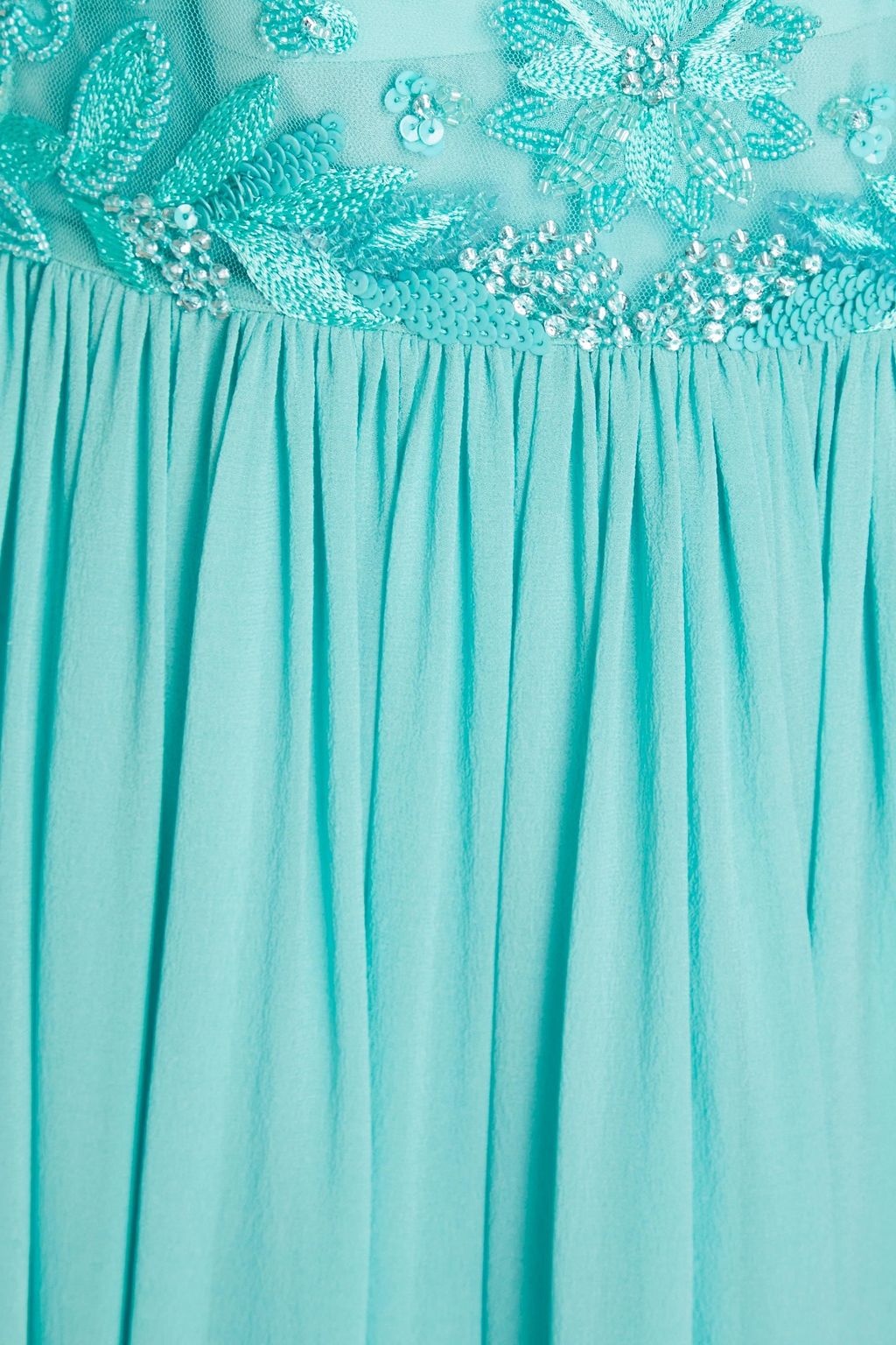 ZUHAIR MURAD Embellished silk-blend tulle and voile gown