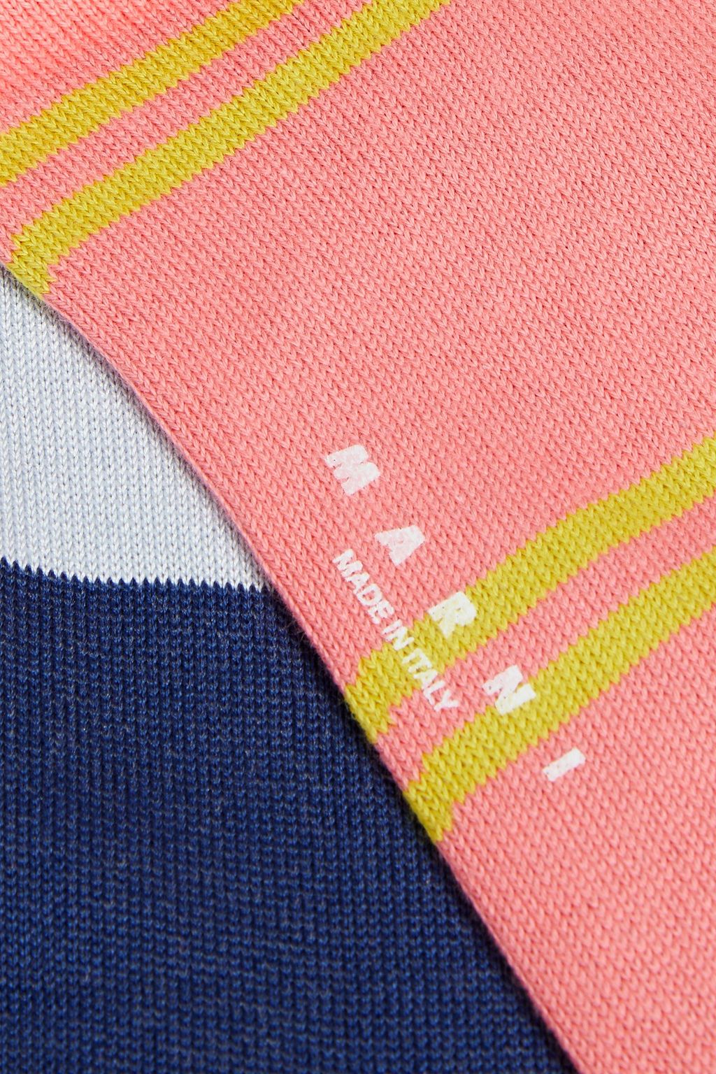 MARNI Striped cotton-blend jacquard socks