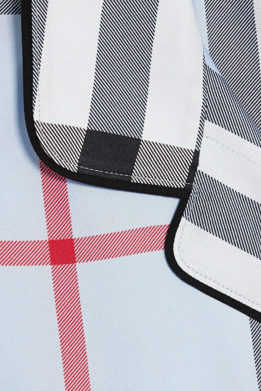 BURBERRY Checked silk-twill shirt