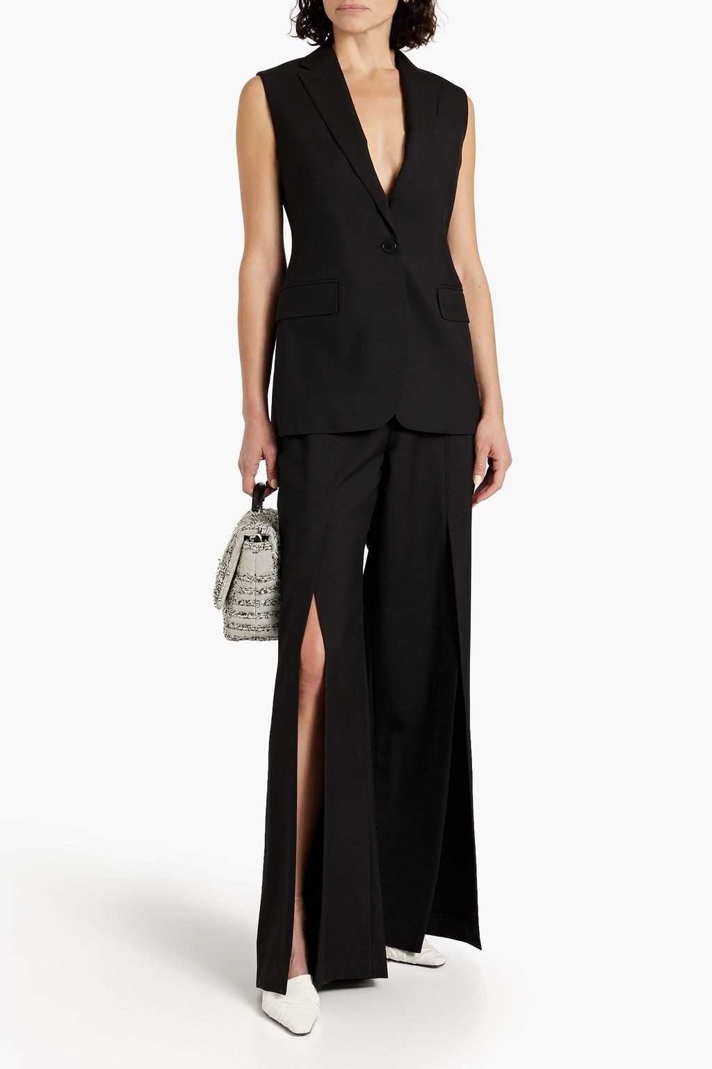 BURBERRY Wool-twill wide-leg pants