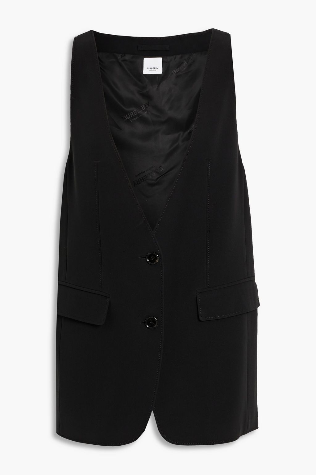 BURBERRY Silk-crepe vest | THE OUTNET