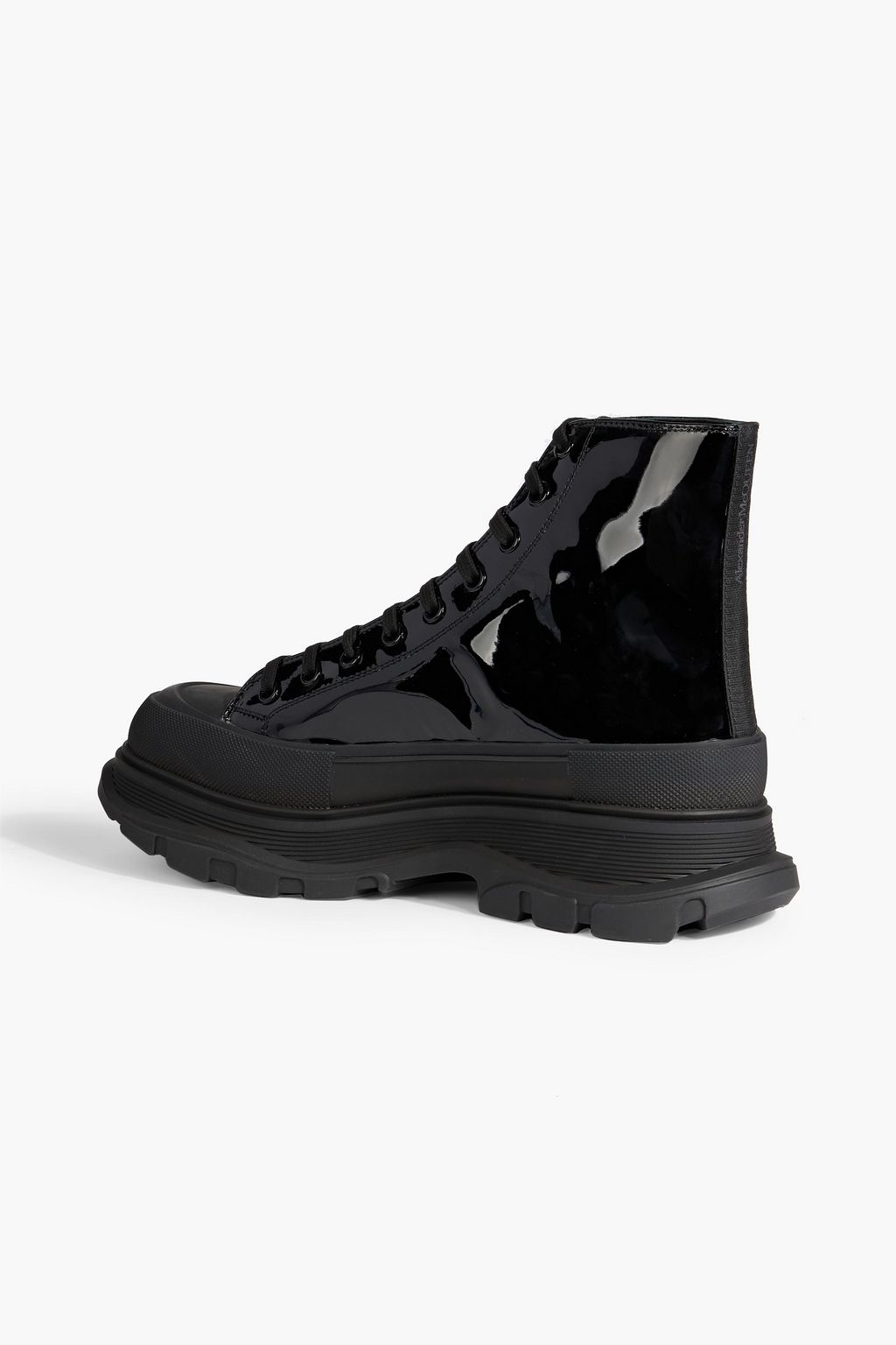 ALEXANDER MCQUEEN Tread Slick patent-leather boots