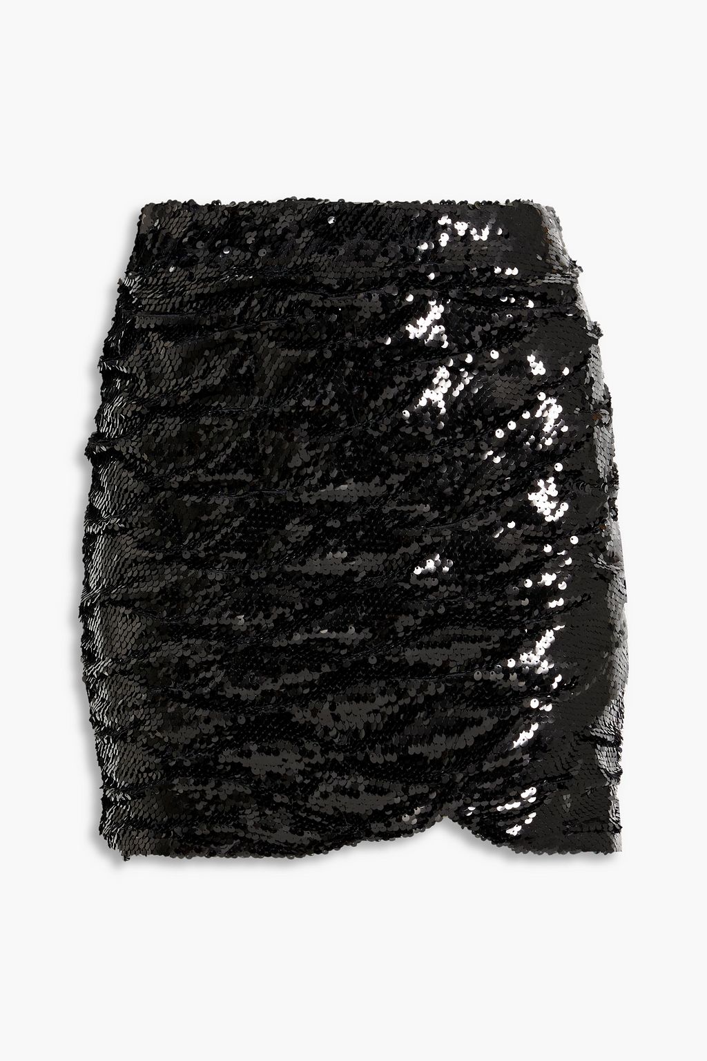 RONNY KOBO Balissa ruched sequined mesh mini skirt | THE OUTNET