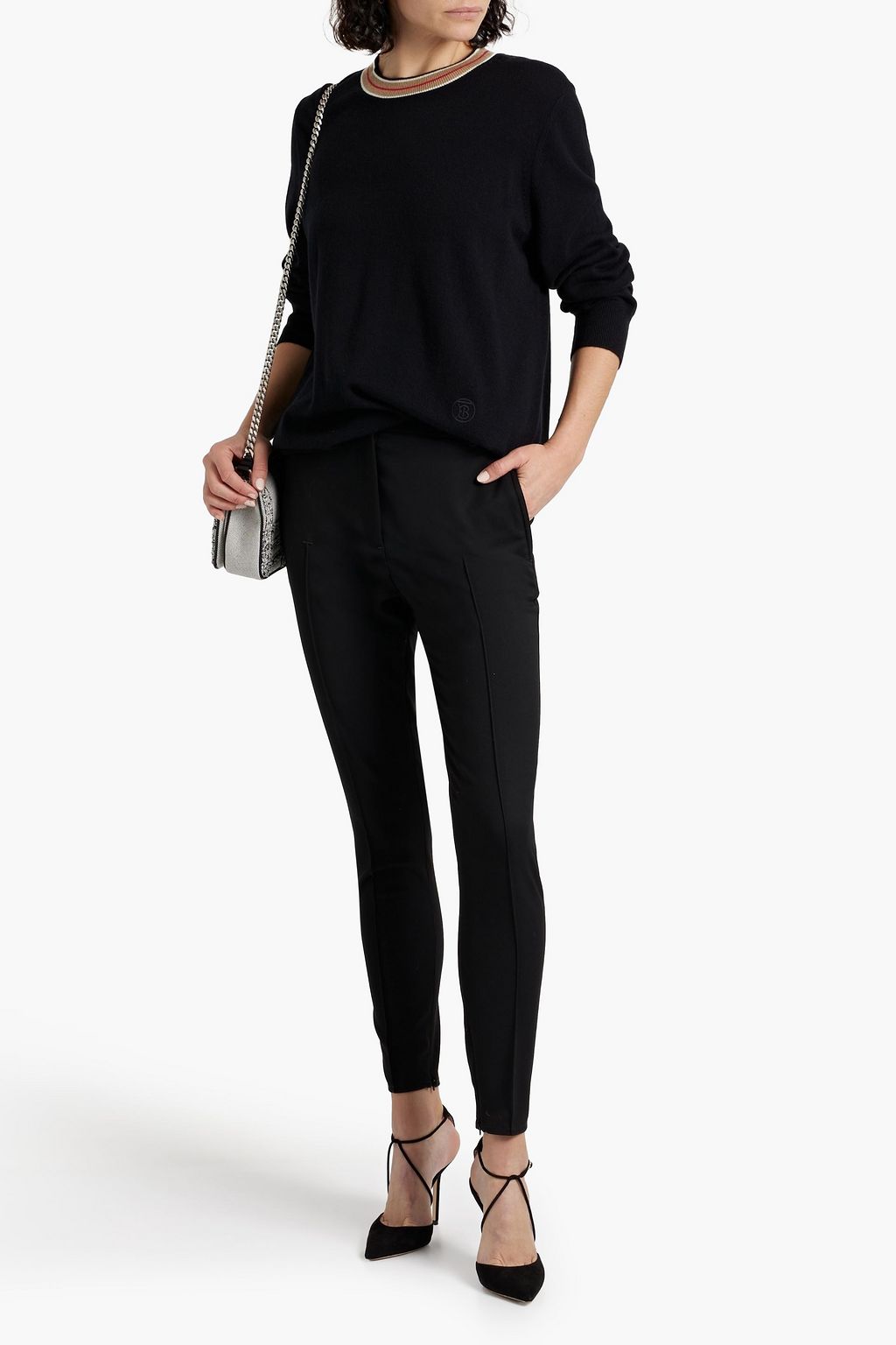 BURBERRY Wool-blend skinny pants