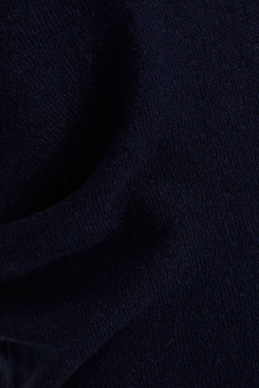 MAISON MARGIELA Ruched mélange cashmere and cotton-blend midi dress