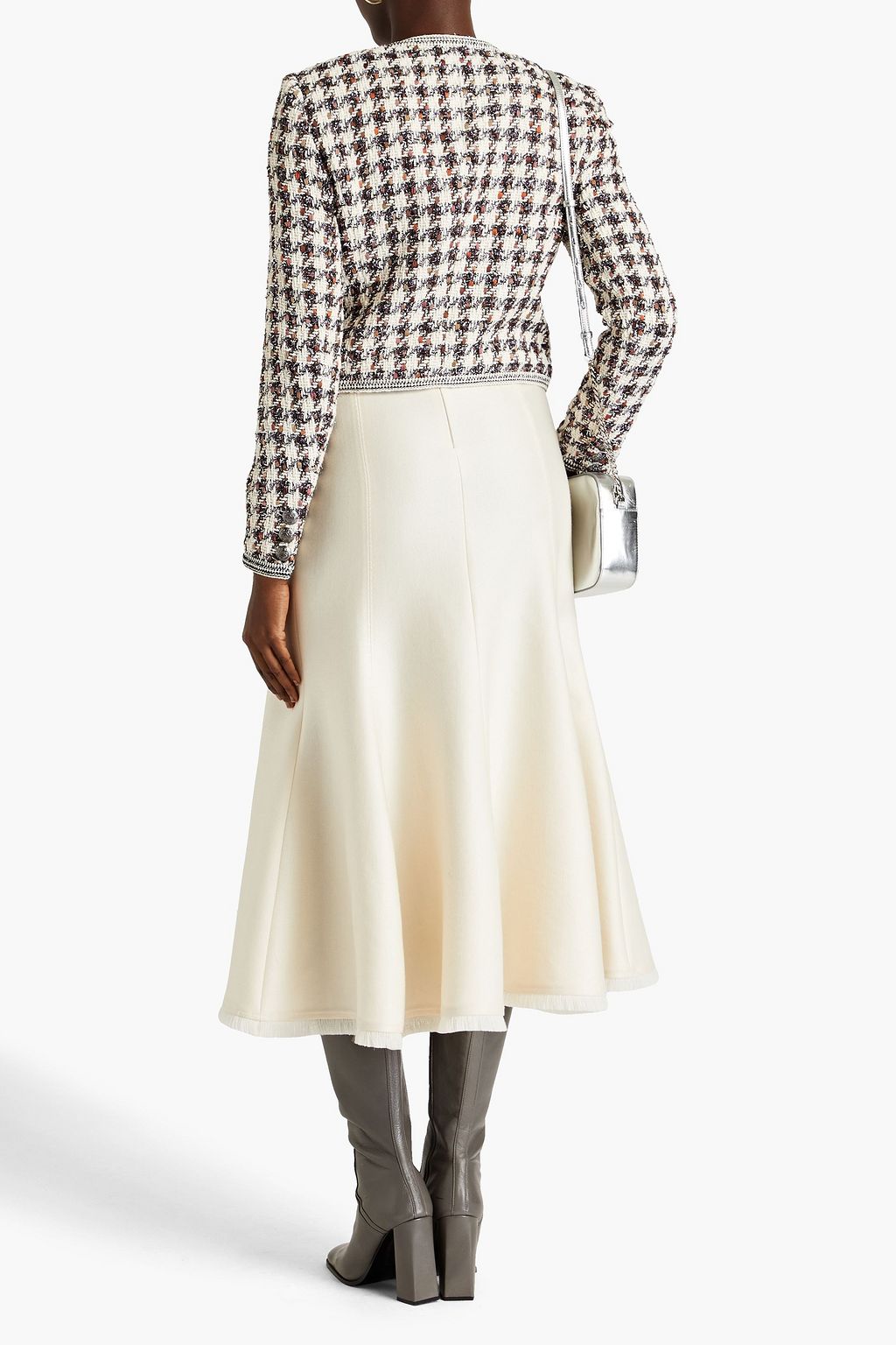 VERONICA BEARD Cirtane metallic cotton-blend tweed jacket