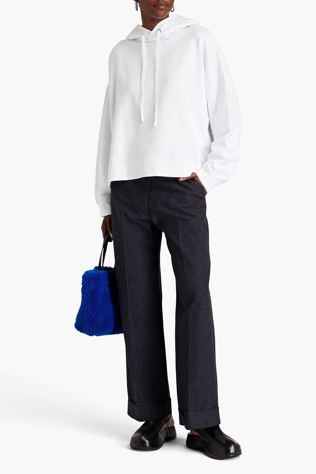 MAISON MARGIELA Printed French cotton-terry hoodie