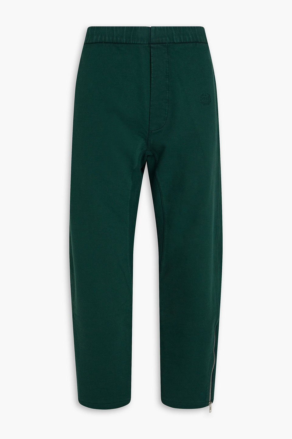 Maison Margiela French Cotton-terry Sweatpants In Forest Green