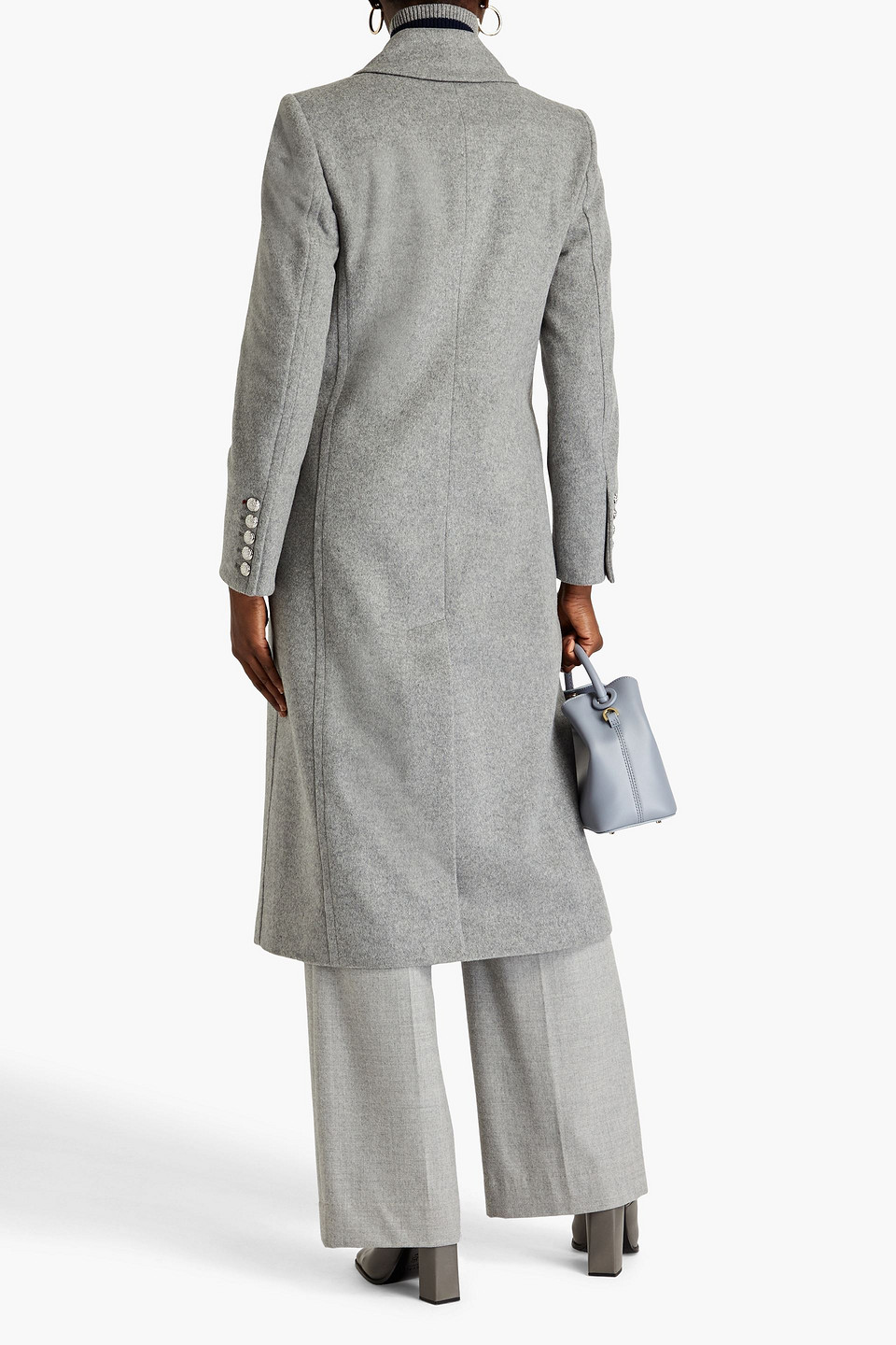 VERONICA BEARD NALIDA DICKEY DOUBLE-BREASTED WOOL AND CASHMERE-BLEND FELT COAT