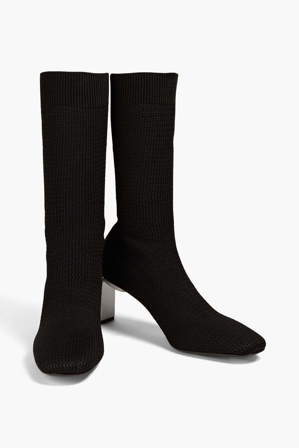 JIL SANDER بوت على شكل جوارب من نسيج محبوك مطاط