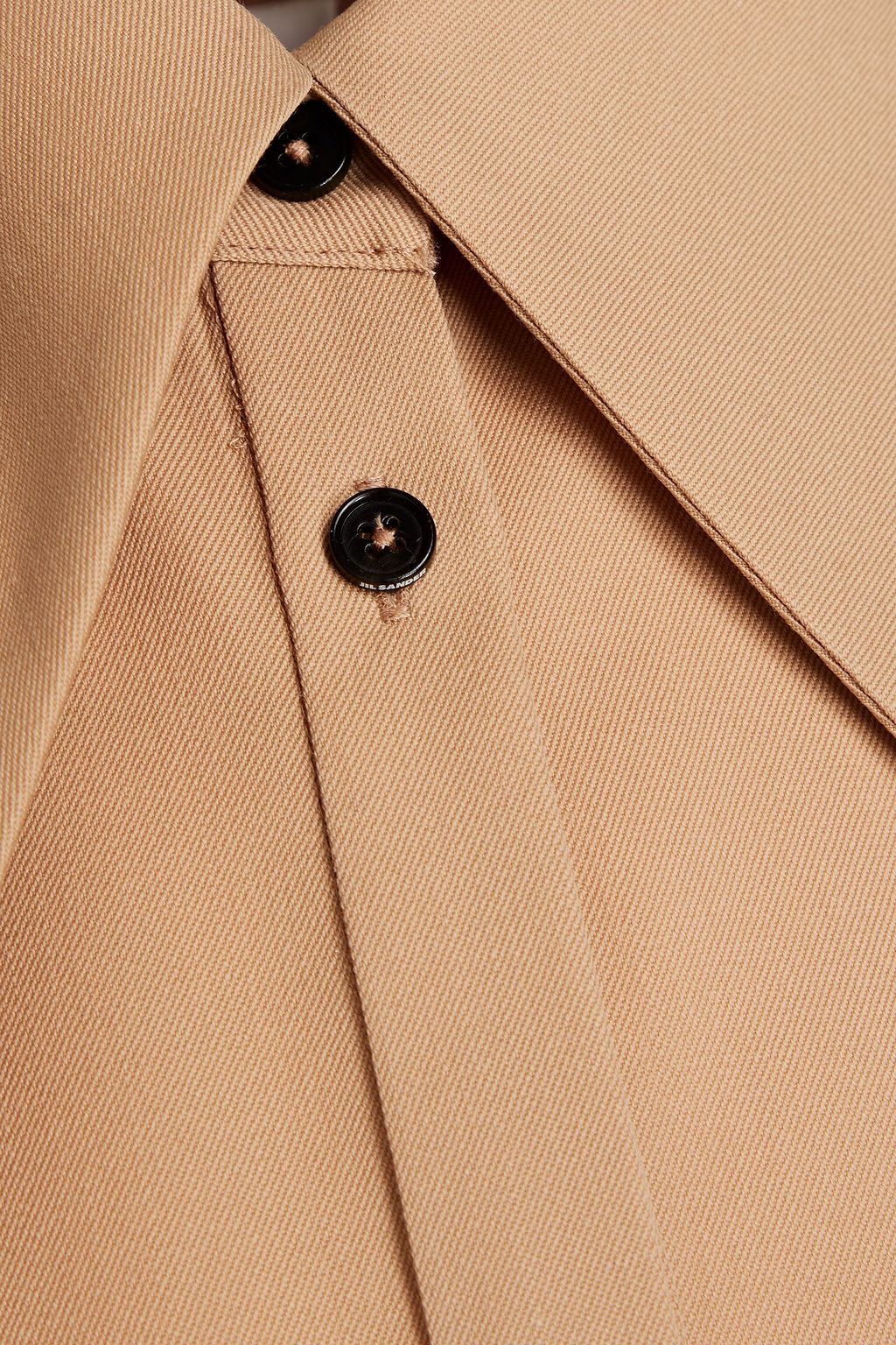 JIL SANDER Wool-twill maxi shirt dress