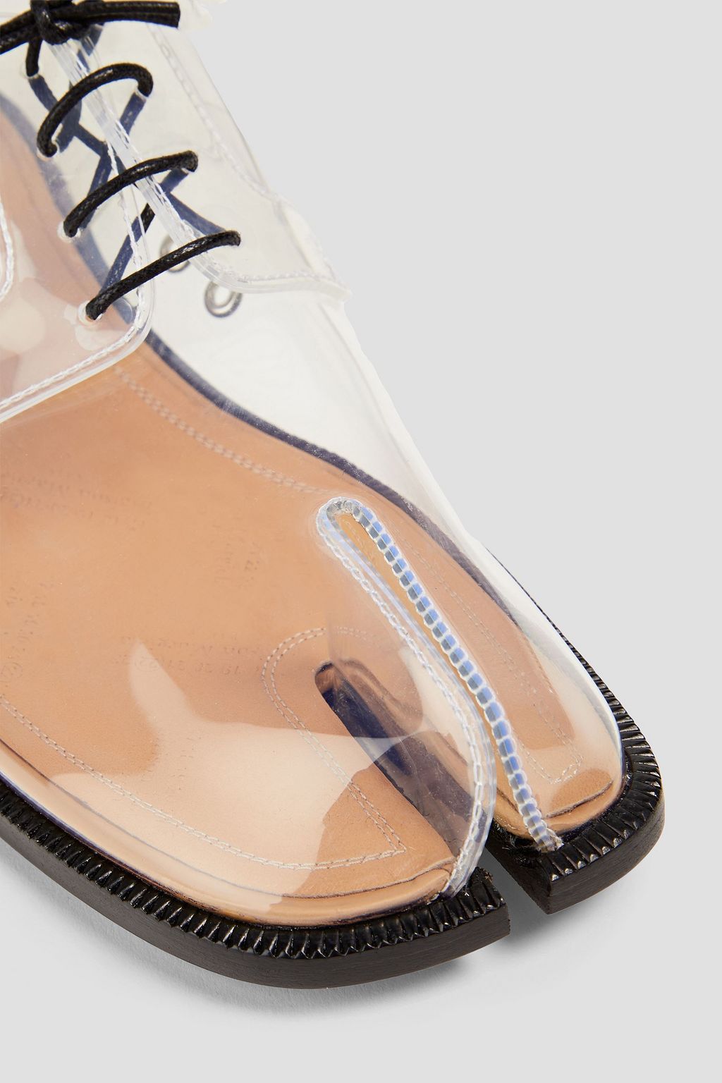 MAISON MARGIELA حذاء لوفر «تابي» من مادة PVC مفصول عند الأصابع
