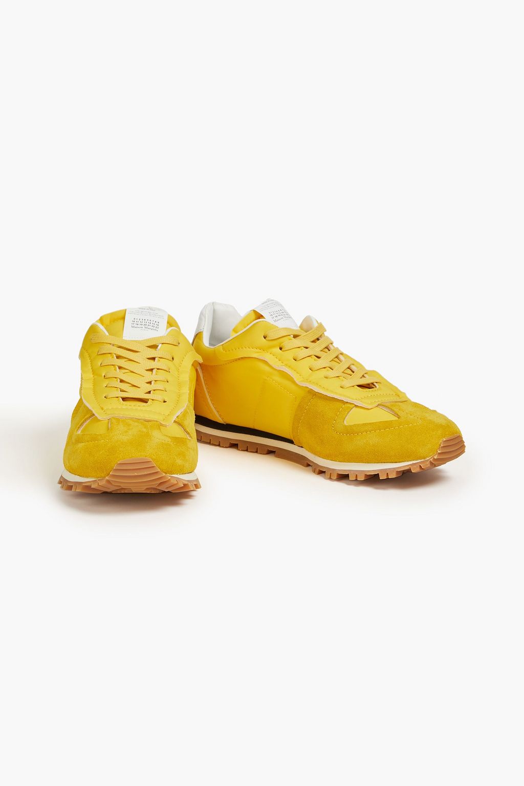 MAISON MARGIELA Suede-trimmed shell sneakers