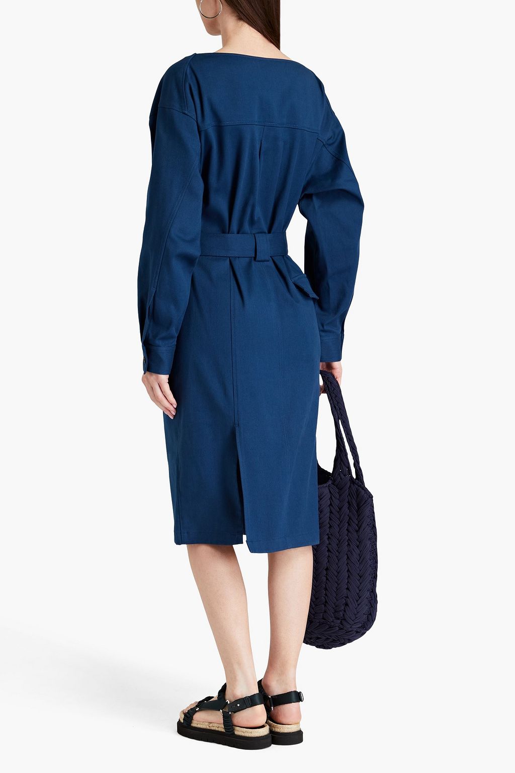 3.1 PHILLIP LIM Belted stretch-cotton twill dress