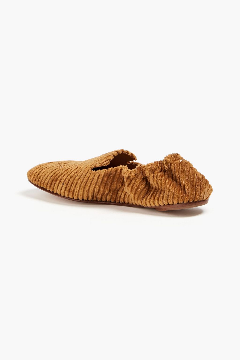 MAISON MARGIELA حذاء لوفر من المخمل المضلّع