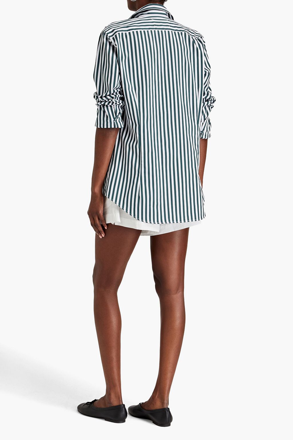 MAISON MARGIELA Striped cotton-poplin shirt
