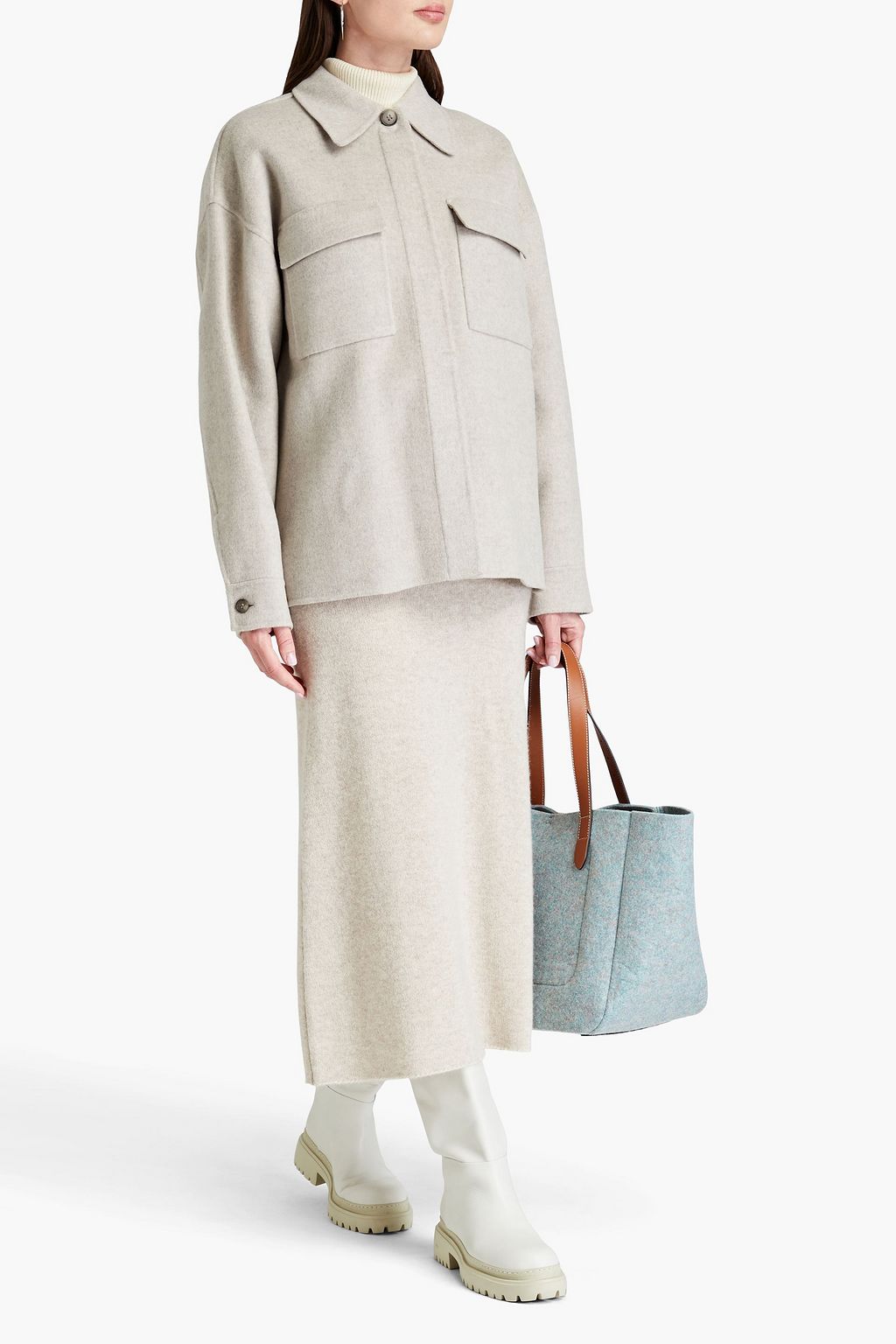 3.1 PHILLIP LIM جاكيت من صوف لبّاد