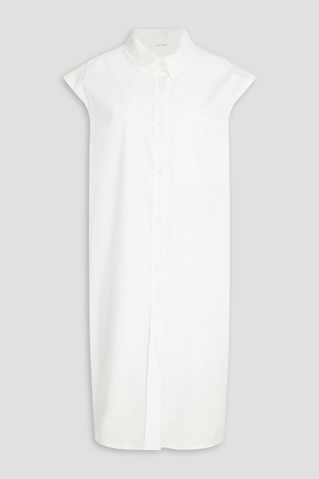 Cotton poplin shirt dress