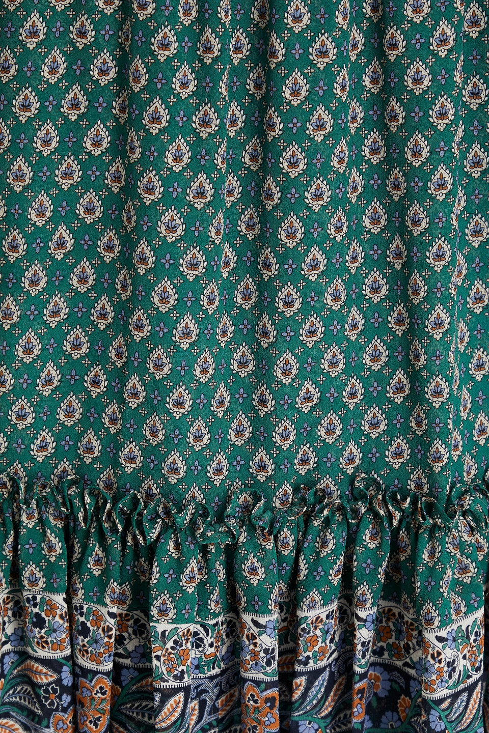 Shop Veronica Beard Destiny Printed Silk Crepe De Chine Mini Dress In Emerald