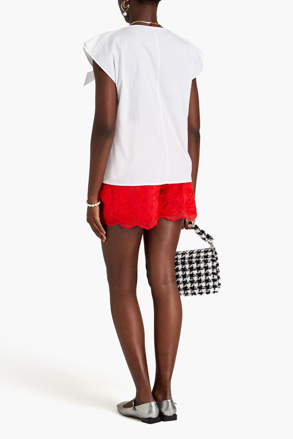 VIVETTA Cotton-blend poplin blouse