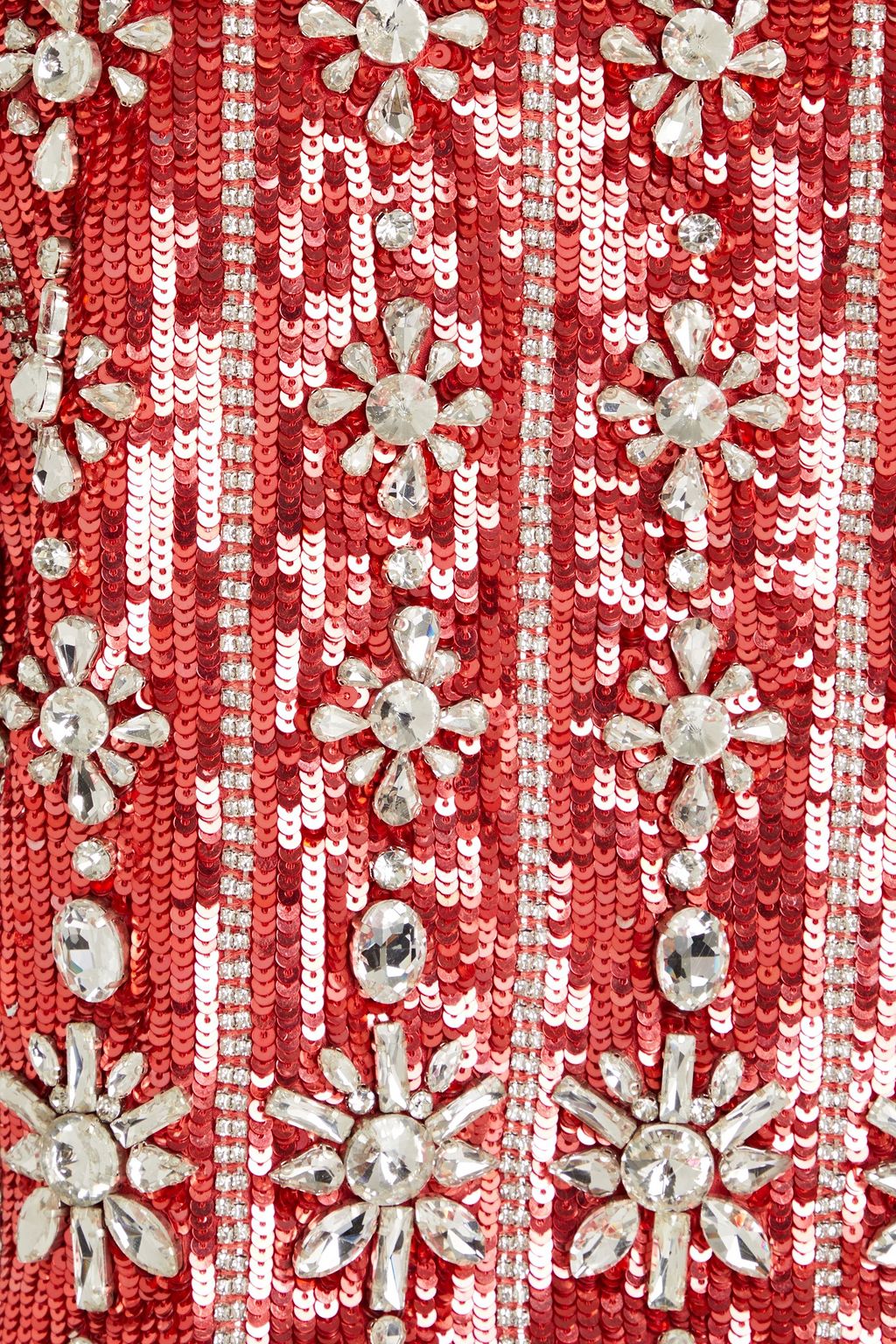 RETROFÊTE Xios embellished satin mini skirt