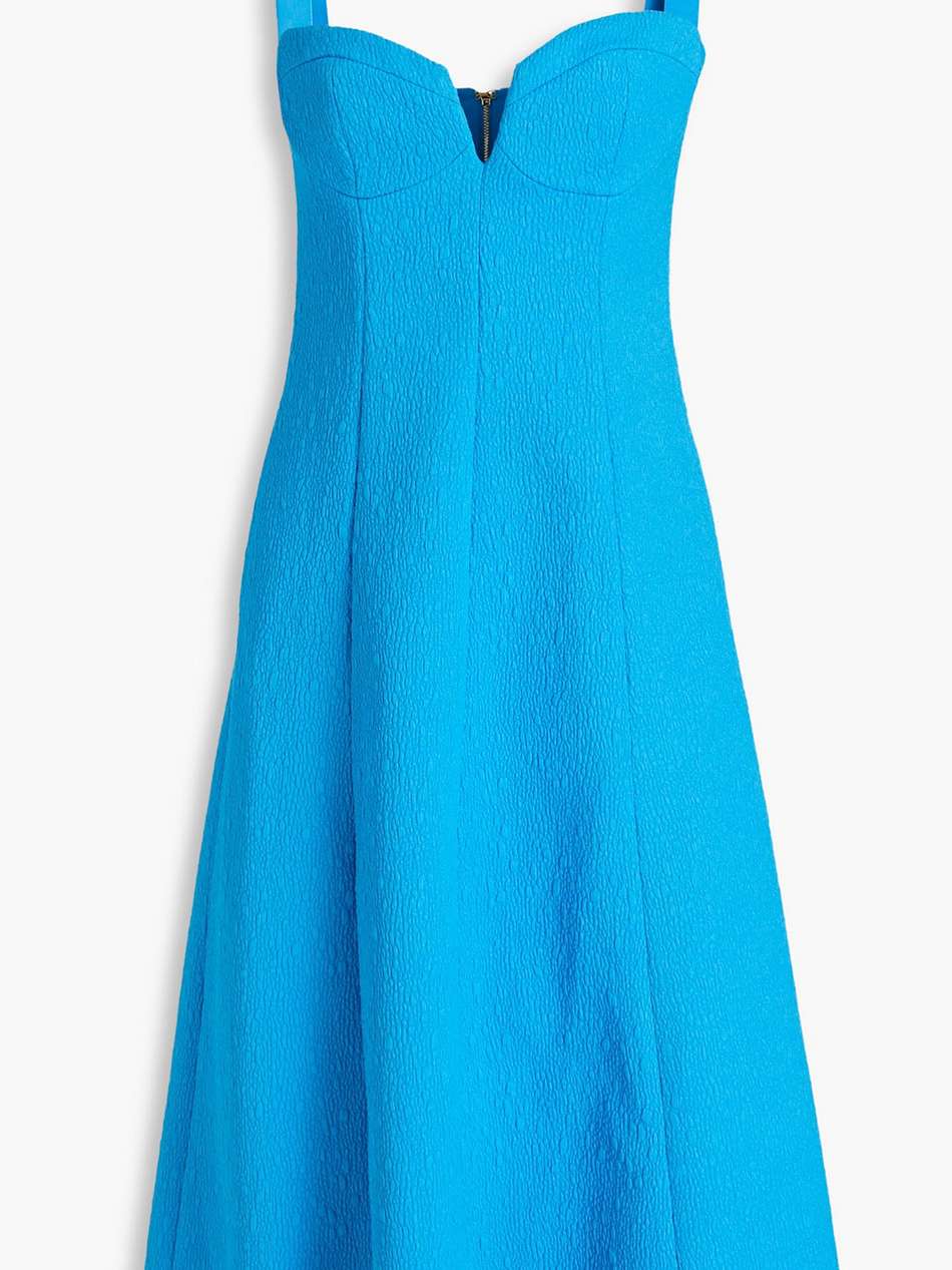 hermosa cloqué midi dress