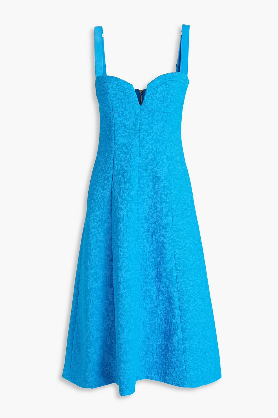 Rebecca Vallance Hermosa V-wire Midi Dress In Blue