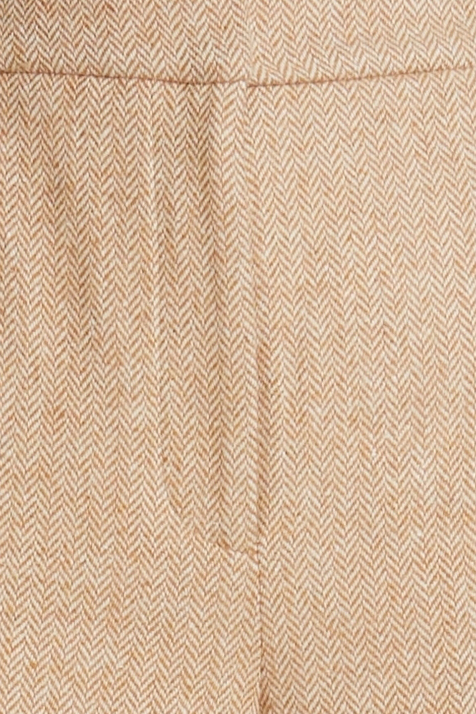Veronica Beard Tonelli Herringbone Flannel Wide-leg Pants In Camel