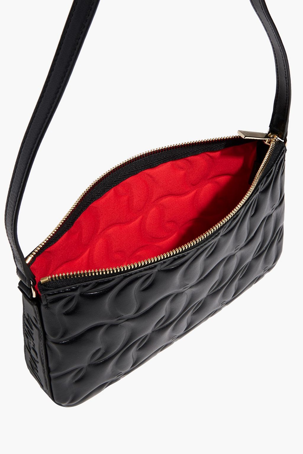 CHRISTIAN LOUBOUTIN Loubila embossed leather shoulder bag