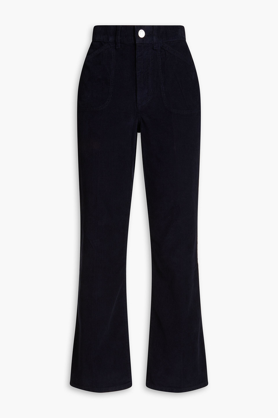 Re/done 70s Cotton-corduroy Flared Pants In Navy