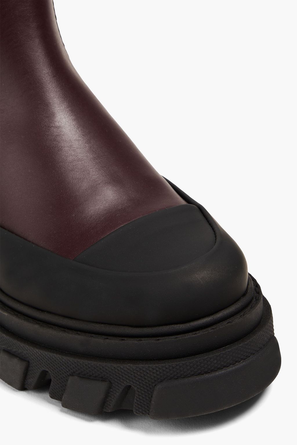 GANNI Leather Chelsea boots