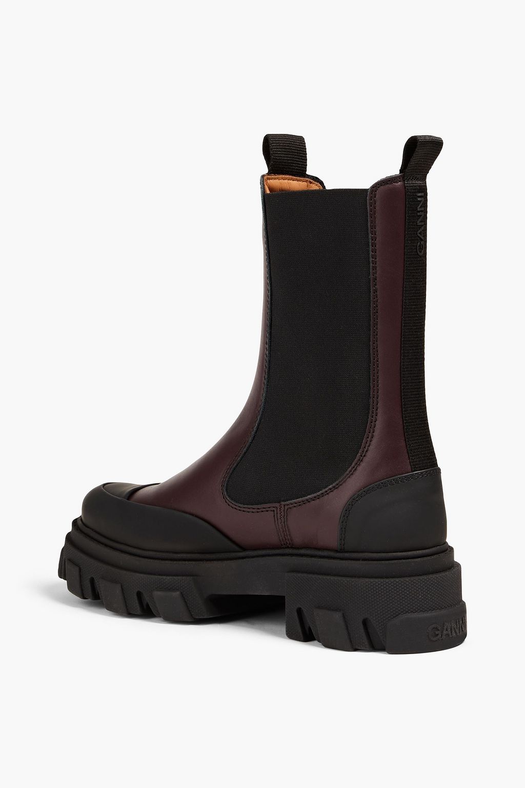 GANNI Leather Chelsea boots