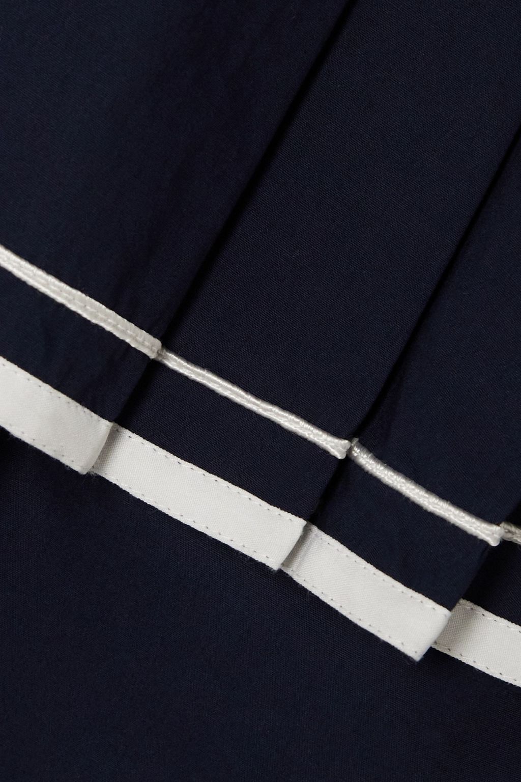 BATSHEVA Rilke pleated cotton-poplin peplum dress