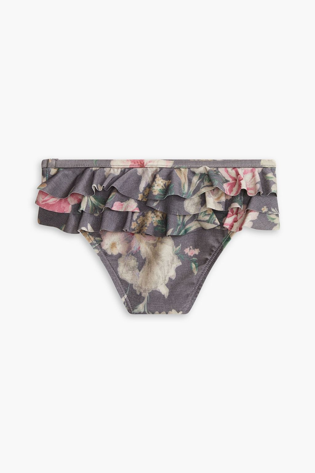 ZIMMERMANN Kids Iris Bikini-Höschen mit floralem Print und Rüschen