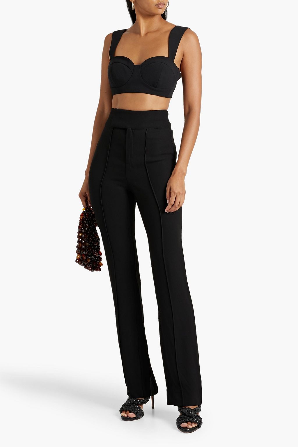 NICHOLAS Marta crepe straight-leg pants