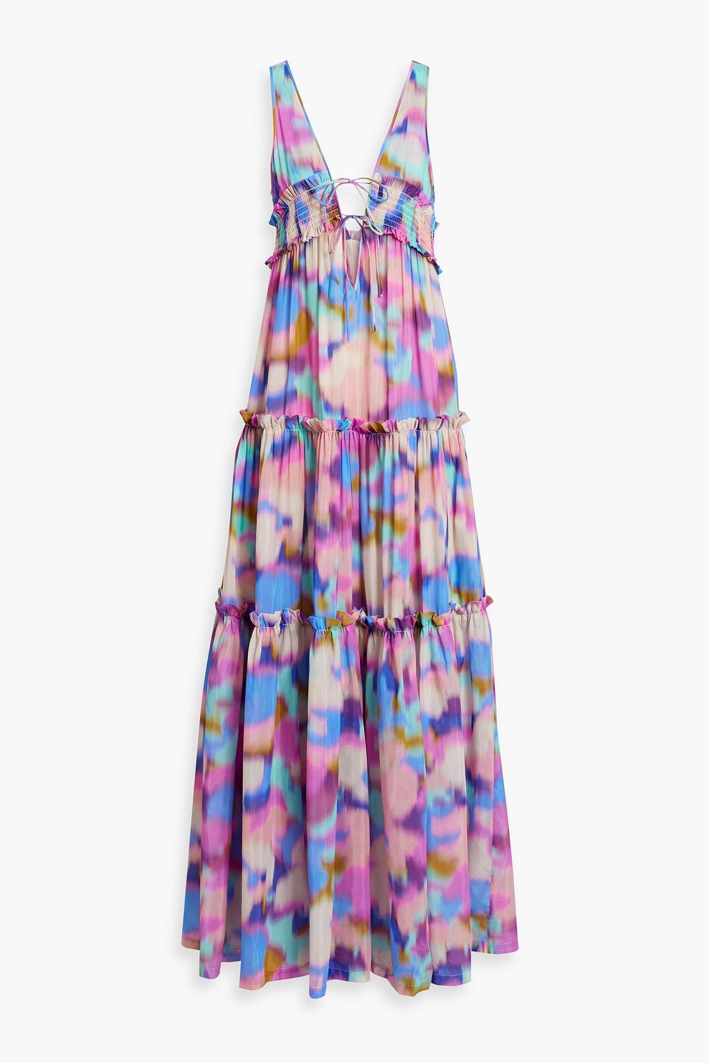 Nicolas tie front maxi dress sale