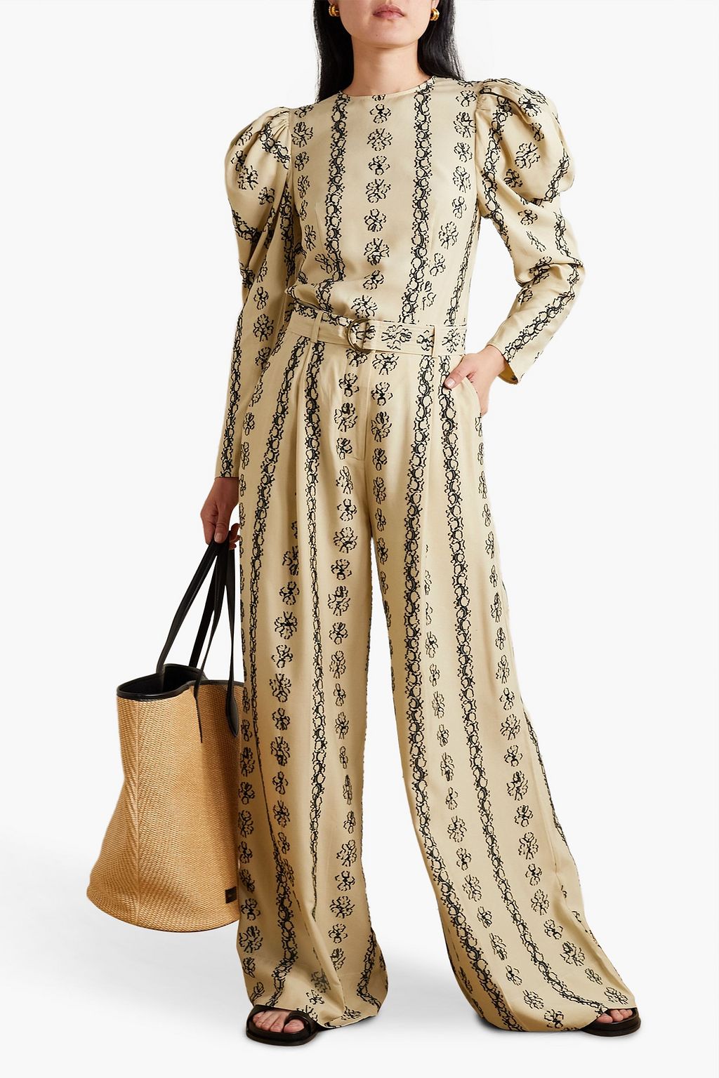 ULLA JOHNSON Layla fil coupé silk-blend blouse